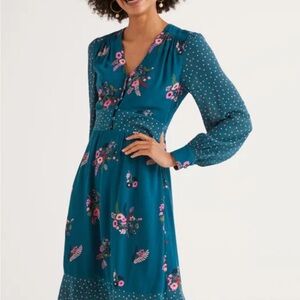Boden Ivy Dress in Baltic, Country Posey. size 14